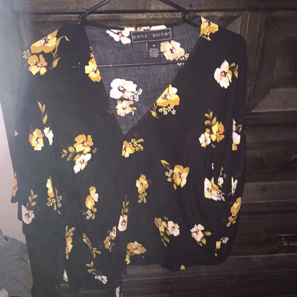 Floral tied top